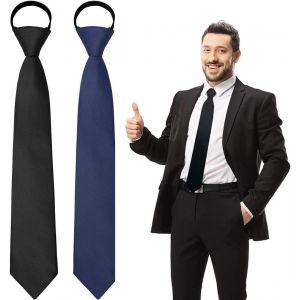 2 Pièces Cravate Homme 8cm,Cravate Homme Faite Main,Cravate Homme À Épingler,Cravate Business Formelle Pour Le Travail Ou Les Occasions Spéciales - Neuf