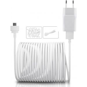 Câble Chargeur 3M Blink Mini avec Adaptateur Mural Pas pour Blink Mini 2,Brique Chargeur et Cordon Charge Micro USB à Angle Droit 90 Degrés Coudé,Alimentation Extérieure Étanche - Neuf