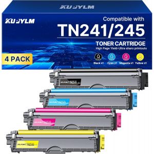 NouvelHorizonstore-TN241 TN245 Cartouche de Toner Compatible pour Brother TN-241 TN-245 pour MFC-9330CDW DCP-9020CDW MFC-9340CDW HL-3140CW HL-3150CDW MFC-9140CDN HL-3170CDW (Noir Cyan Jaune Magenta, - Neuf