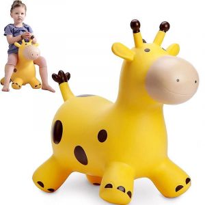 Planet Animal Hopper Pour Enfants, Girafe &Agrave; Monter Pour Tout-Petits, Tr&eacute;mie De Cheval Gonflable, Cheval Sauteur, Jouets De Saut, Cadeau Pour Gar&ccedil;ons Et Filles, Tr&eacute;mie Gonflable Rebondissante - Neuf