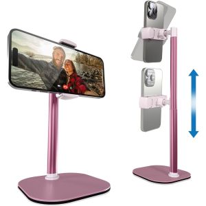 Support de T&iquest;&iquest;l&iquest;&iquest;phone Portable R&iquest;&iquest;glable pour Bureau et Table de Chevet, Compatible avec iPhone, Smartphone et Mobile, Id&iquest;&iquest;al pour l'Enregistrement Vid&iquest;&iquest;o et Les Appels - Neuf