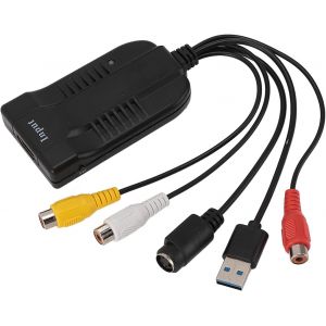 Carte de Capture Vidéo,Dispositif de Capture Vidéo USB,HDMI,AV,VHS vers Convertisseur Numérique,Mini DV VCR Hi8 DVD vers Convertisseur Numérique pour PC TV Ordinateur Portable - Neuf
