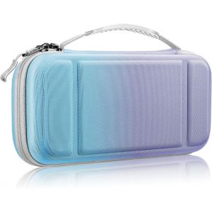 Eryi-Etui Pour Nintendo Switch / Switch Modèle Oled - Sacoche Rangement Zippée Anti-Choc Housse De Transport En Eva, Sacoche Voyage Console Avec 10 Emplacements Cartes De Jeu, - Neuf