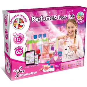 KAAQL-Super Laboratoire De Parfum Pour Enfants +8 Ans-Jeux Pour Fabriquer Des Parfums,Kits Éducatifs De Sciences,Jeu Avec +13 Experiences Pour Enfants,Cadeau Pour Fille 7 8 9 10+ Ans - Neuf