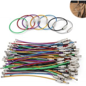 Kal-105 Pi&egrave;ces Anneaux Porte-Cl&eacute;s Multifonction, Color&eacute;s Et Faciles &Agrave; Transporter, Id&eacute;aux Pour Randonn&eacute;e, Escalade Et Voyage - Neuf