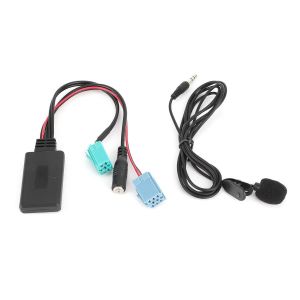6pin Adaptateur Radio Bluetooth Voiture Adaptateur Aux-In Stéréo Avec Microphone Adapté Pour Renault Clio Espace Megane Scenic¿ 6pin¿ - Neuf