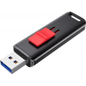 ChenQuanSarl-128 Go Clé Usb 3.2, Clef Usb Haute Vitesse De Lecture Jusqu'À 450 Mo/S, Flash Drive 128Go Cle Usb 3.2 Gen 2, Memory Stick Stockage Externe Pour Ordinateur Portable Pc Mac, Noir - Neuf