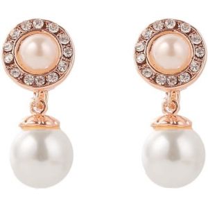 Kal-Boucles D'oreilles &Agrave; Pince, Boucles D'oreilles &Agrave; Pince En Perles Hypoallerg&eacute;nique Boucles D'oreilles &Agrave; Pince Non Perc&eacute;es Cz Mignon Boucles D'oreilles &Agrave; Pince Pour Femmes Grils - Neuf