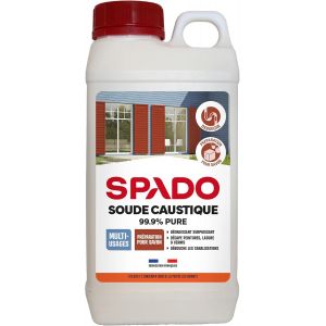 Soude Caustique en Poudre Multi-Usage-Décape Peintures,Lasures et Vernis & Dégraisse-99,9 % Pure-Fabrication Française-1 Kg - Neuf