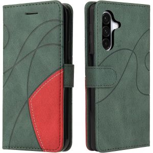 CAUC-Coque Samsung Galaxy A56 5G, Flip Magn&iquest;&iquest;tique Protection Case Portefeuille Samsung Galaxy A56 5G, Antichoc Housse, &iquest;&iquest;tui en Cuir PU pour Portefeuille avec pour Samsung Galaxy A56 5G, Vert - Neuf