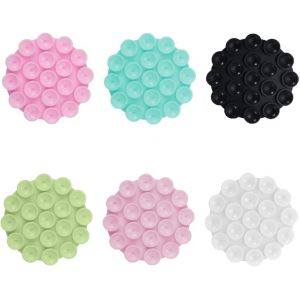 6 Pi&egrave;ces Ventouse De Support De T&eacute;l&eacute;phone Portable En Silicone,Silicone Ventouse T&eacute;l&eacute;phone Support T&eacute;l&eacute;phone Ventouse Support De T&eacute;l&eacute;phone Miroir Accessoires Telephone Portable&iquest;70mm&iquest; - Neuf