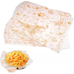 Letnerny-100 Papier Journal Alimentaire, 36 X 26cm Papier Emballage Alimentaire, Deli Papier Feuilles Frites, Papier Burger Alimentaire, Papier D'emballage Frites, Feuille De Papier Journal Alimentai - Neuf