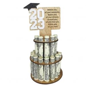 Porte-monnaie cadeau de remise des dipl&ocirc;mes avec 25 trous Porte-monnaie unique pour l'obtention du dipl&ocirc;me Blanc - Neuf