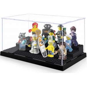 KALANKA-Vitrine Figurine,Vitrine Acrylique avec 3 Couches,Vitrine pour Collection Figurine pour Minifigures Figurines,Blocs,Jouets,Objets de Collection(Blanc, 25.5*15.5*13.7) - Neuf