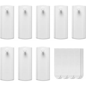 8 Pi&egrave;ces Accroche Tableau Sans Percer, Attache Cadre Adh&eacute;sif Crochets, 12 Bandes de Suspension R&eacute;sistantes &agrave; l'Eau, Rochets Transparents Auto-Adh&eacute;sifs Sans Clous, pour Accrocher des Cadres - Neuf