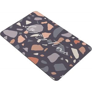 Tapis de bain antid&eacute;rapant en terre de diatom&eacute;es 40x60cm, absorbant - Neuf