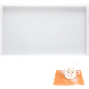 Moule Plateau En R&eacute;sine 25 X 15cm Moule Rectangle Resine Plateau Facile &Agrave; D&eacute;mouler Plateau &Agrave; Moules En Silicone Pour Fruits Plateau &Agrave; Th&eacute;, Dessous De Verre, D&eacute;coration Int&eacute;rieure Artisanat - Neuf