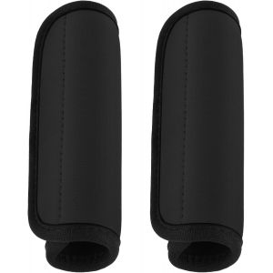 nzqaf-2 PCS Poignée de Bagage Housse de Protection Souple Confort Poignée Grip Pad Amovible Valise Poignée Couverture Bagage Sac à Dos Accessoires de Voyage (Noir) - Neuf