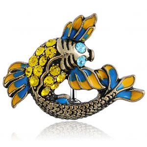 1 Piercing Corporel En Alliage D'acier Inoxydable, Joli Motif De Poisson, Anneau De Nombril - Neuf