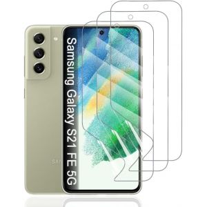 Hydrogel Protective Film For Samsung Galaxy S21 Fe 5g, 3-Piece Tpu Screen Protectors Hd Transparent Soft (Non-Tempered Glass) - Neuf