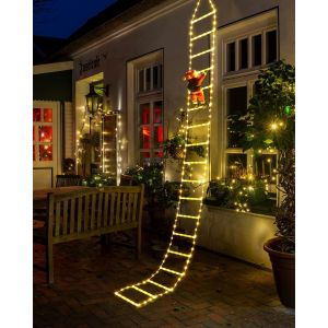 Guirlandes Lumineuses De Noël Électriques 3m Noël (Blanc Chaud), Led Père Noël, 8 Modes, Minuterie, Mémoire, Étanche, Pour Décoration De Noël Pour Intérieur Et Extérieur - Neuf