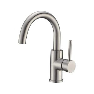 Robinet de bar en nickel bross&eacute;, monotrou en acier inoxydable, rotatif &agrave; 360&deg; - Neuf