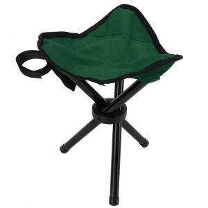 TréPied De Camping Portable Pliable Et LéGer, SièGe Pour RandonnéE, Chasse, Marche, PêChe, Voyage, Vert - Neuf
