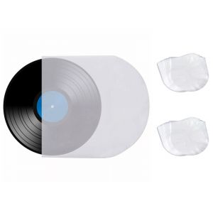 Lot de 50 pochettes de protection en plastique pour disques vinyles 30 cm (12 pouces). - Neuf