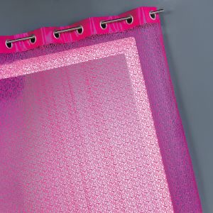 Voilage Filet Avec Parement Taffetas - Neuf