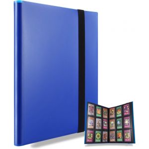 Kalanka-Classeur Pour Cartes À Collectionner, Porte Cartes Rangements Pour 360 Cartes, Compatible Avec Pokemon Cartes (Bleu) - Neuf