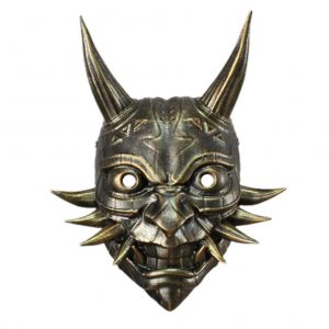 Masque Facial En Resine Prajna Pour Halloween, Tete De Fantome Punk, Pour Fete D'halloween, Cosplay, Deguisement, Accessoires De Decoration De Bar - Neuf