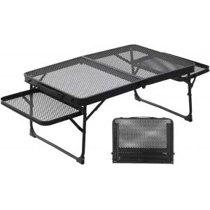 Ulteronixshop-Table De Barbecue Pliante, Table De Pique-Nique Portable D'ext&eacute;rieur Avec Rallonges Lat&eacute;rales Pour L'ext&eacute;rieur, La Plage, Le Barbecue, Le Camping, Les Pique-Niques Et Les Voyages (60 X 40cm) - Neuf