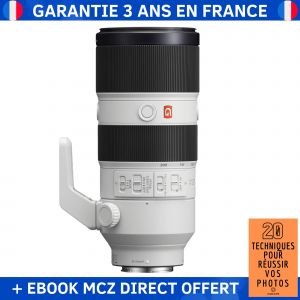 Sony FE 70-200mm f/2.8 GM OSS + Ebook '20 Techniques pour Réussir vos Photos' - Objectif Sony - Neuf