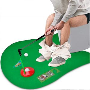 Toilet Golf Game,pratique Mini Golf Dans N'importe quelle Toilette / Salle De Bain - Grand Temps De Toilette Nouveauté Cadeaux Drôles - Neuf