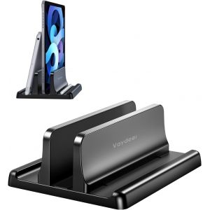 NouvelHorizonstore-Support Vertical Ordinateur Portable, Support PC Portable r&iquest;&iquest;glable 3 en 1 en Plastique, Support Laptop Stand Compatible avec Macbook/Pro, Mac, iPad, Ordinateurs Portables jusqu'&iquest;&iquest; 1 - Neuf