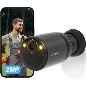 BC1C Caméra Surveillance WiFi Extérieure sans Fil 1080P, Autonomie de 210j, Camera avec Batteries 7800mAh, Détection de Personne, Vision Nocturne en Couleur, Audio Bidirectionnel, IP66 Etanche - Neuf