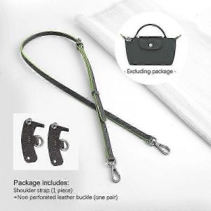 Bandouliere en cuir pour mini sac Longchamp Universite, bandouliere grise, accessoire de modification sans perforation - Neuf