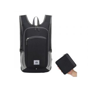 Sac &Agrave; Dos Pliable Unisexe Pour Voyage, Randonn&eacute;e, Salle De Sport, Sac &Agrave; Dos Noir - Neuf