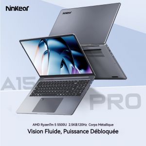 Ordinateur Portable Gaming 16" avec Ryzen 5 5500U (4,3GHz) PC Portable Gamer, 16Go RAM DDR4 + 1To SSD,BT5.0,WiFi 6.0(clavier QWERTY) - Neuf