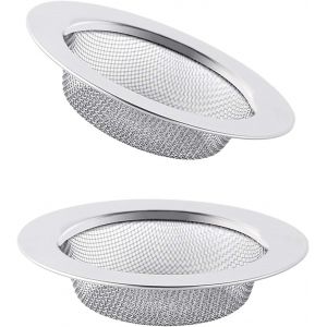 ERYI-2 Pièces,Bouchon Evier Cuisine,Filtre Evier,Bonde Evier Cuisine,Filtre Evier Cuisine,Passoire Evier Cuisine,Grille Evier Cuisine,Bouchon Evier,Bonde Evier,Acier Inoxydable,Ø7.8Cm - Neuf