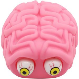 KAL-Balle Anti-Stress En Forme De Cerveau, En Latex, Collante Et Flexible, Qui Fait Éclater Les Yeux, Au Bureau, À La Maison Ou Jouet Pour Les Mains Anxieuses (Couleur Assortie) - Neuf