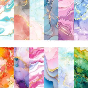 24 Feuilles Motif Color&eacute; Mat&eacute;riel Scrapbooking En Papier Accessoires D&eacute;coratifs Bricolage Papeterie Papier &Agrave; Motifs De Aquarelle Cartonn&eacute; Pour D&eacute;cor Carte De V?ux Journal Plan Artisanat Album Photo - Neuf