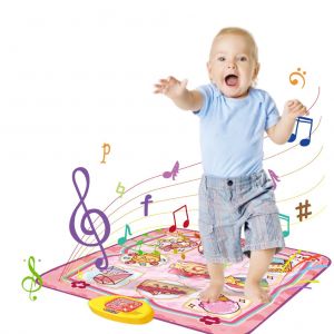 Tapis De Danse Musical Electronique Avec Lumieres Led, Tapis De Danse, Jouet De Jeu, Cadeaux D'anniversaire De Noel Pour Enfants, Filles Et Garcons - Neuf