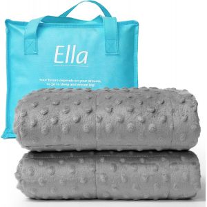 Ulteronixshop-Couverture Lest&eacute;e Enfant 3,2kg 100x150cm - Relaxante & Calmante Couette Enfant - Perles De Verre Hypoallerg&eacute;niques, Couche Externe Coton Doux & Rafra&icirc;chissant Couverture Pond&eacute;r&eacute;e 25-45k - Neuf