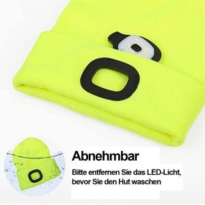 Chapeau Et &Eacute;charpe Chapeau Avec Lumi&egrave;re Led Bonnet Led Chapeau Avec Lampe Frontale &Eacute;clair&eacute;e - Neuf