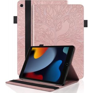 LORANKA-Coque per iPad 10,2 Pouce 9&egrave;me G&eacute;n&eacute;ration 2021/iPad 8&egrave;me G&eacute;n 2020/iPad 7&egrave;me G&eacute;n 2019 &Eacute;tui Cuir PU Housse de Protection Flip Portefeuille Cover Case avec Fonction Support, Or Rose - Neuf