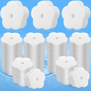 40 Pi&egrave;ces &Eacute;ponges de Bain &agrave; Remous &Eacute;ponge Absorbante d'Huile pour Bain &agrave; Remous Absorbeur d'&Eacute;cume de Piscine Spa Accessoires de Nettoyage &iquest;Style Fleuron&iquest; - Neuf