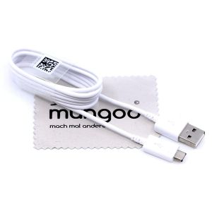 JGD-C&acirc;ble de Charge pour Samsung EP-DG925UWE pour Samsung Galaxy J1, J3, J4, J5, J6, J7, S, S2, S3, S4, S5, S6 1,2m c&acirc;ble de donn&eacute;es 15W Blanc Micro-USB avec mungoo Tissu de Nettoyage d'&eacute;cran - Neuf