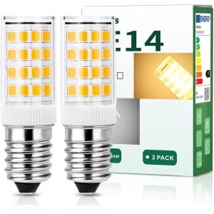 Cheng-Ampoule Led E14 4w &Eacute;quivalent Ampoule Frigo 40w, E14 Led Blanc Chaud 3000k Petite Vis Edison, Ac 220-240v, 400lm Sans Scintillement, Non Dimmable, Pour R&eacute;frig&eacute;rateur, Hotte Cuisine, Lustres, Lo - Neuf