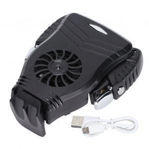 Kit de ventilateur de refroidissement pour telephone et declencheurs de manette de jeu, radiateurs de telephone portable silencieux avec poignees actives pour les jeux de survie PUBG - Neuf